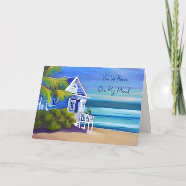 Lasst uns bald aufholen | Du warst mir im Kopf Karte (Vorderseite)