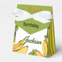 Lasst uns Bananen-Geburtstag 3"b x 1,5"l x 3,25"h