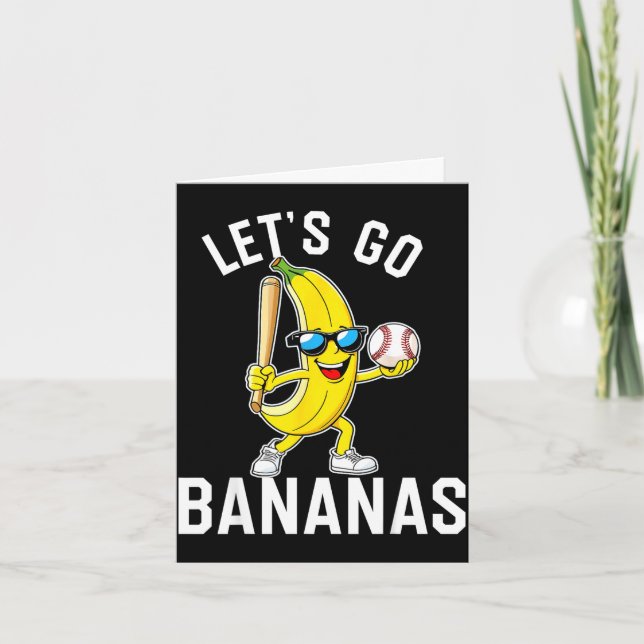 Lasst uns Bananen gehen  Karte (Vorderseite)