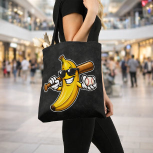 Lasst uns Bananen Retro Baseball Banane Lustig wer