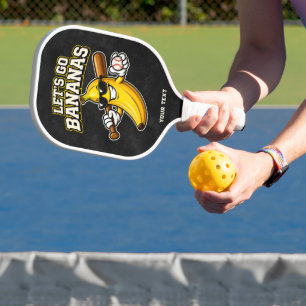 Lasst uns Bananen Retro Baseball Banane Lustig wer Pickleball Schläger