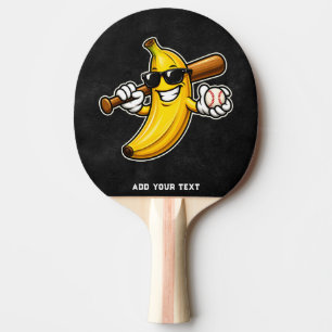 Lasst uns Bananen Retro Baseball Banane Lustig wer Tischtennis Schläger