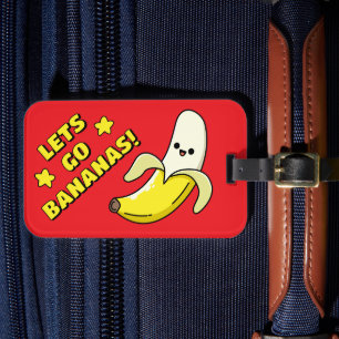 Lasst uns Bananen sein! Hellrot Gepäckanhänger