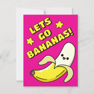 Lasst uns Bananen sein! Postkarte