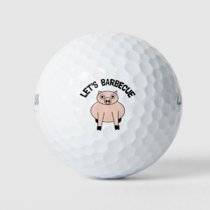 Lasst uns Barbecue essen Golfball