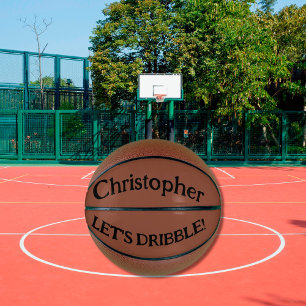 Lasst uns Basketball in voller Größe dribbeln