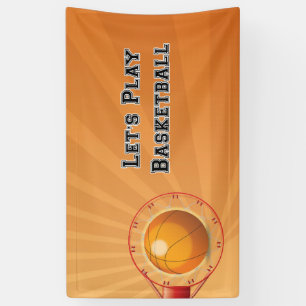 Lasst uns Basketball spielen Banner