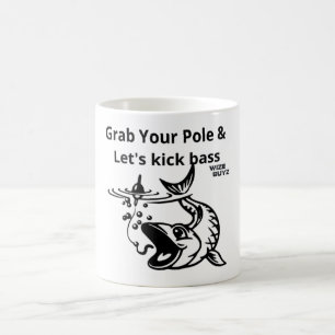 Lasst uns Bass Funny Fishing Tasse & Tumblers töte