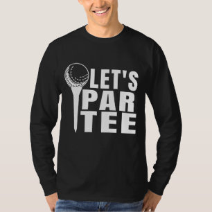Lasst uns Betrunken werden und den Golfwagen Retro T-Shirt