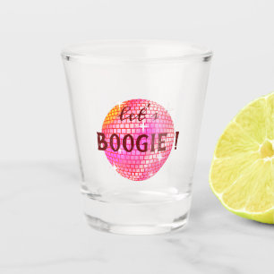 Lasst uns Boogie! Rosa Diskothek Schnapsglas