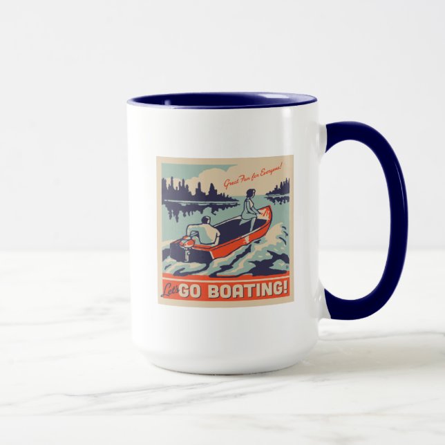 Lasst uns Boote fahren gehen Tasse (Rechts)