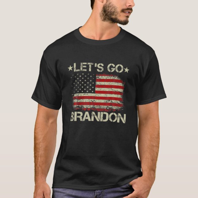 Lasst uns Brandon Anti-Biden gehen T-Shirt (Vorderseite)