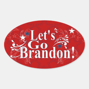 Lasst uns Brandon Bandana Stickers gehen
