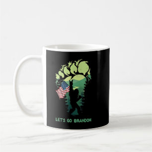 Lasst uns Brandon Bigfoot American Flag gehen Kaffeetasse