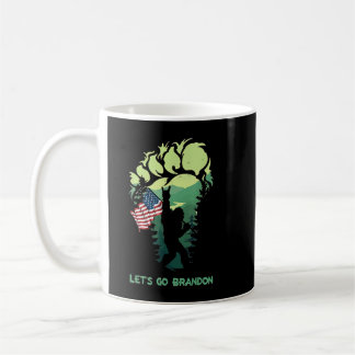 Lasst uns Brandon Bigfoot American Flag gehen Kaffeetasse