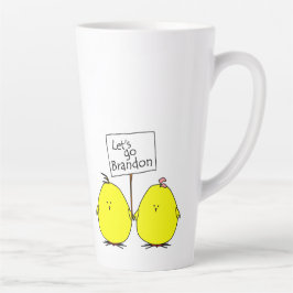 Lasst uns Brandon Chicks Latte-Tasse gehen Milchtasse