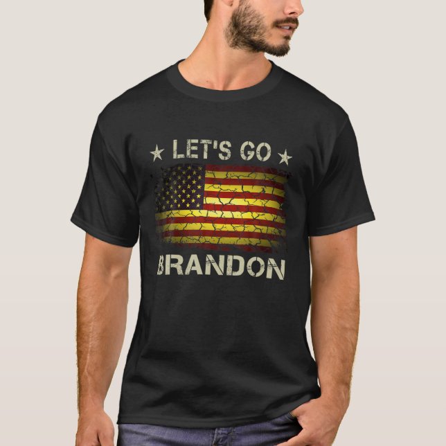 Lasst uns Brandon, das Retro der amerikanischen Fl T-Shirt (Vorderseite)