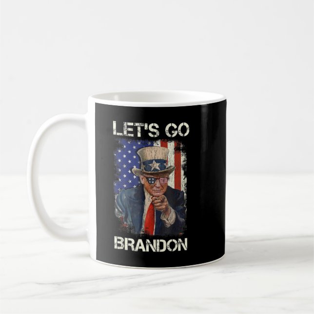 Lasst uns Brandon, die konservative US-Flagge, Tru Kaffeetasse (Links)