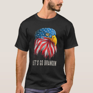 Lasst uns Brandon Eagle Head mit amerikanischer Fl T-Shirt