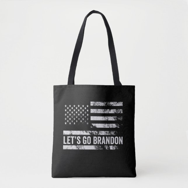 Lasst uns Brandon Funny Patriotic American Flag ge (Vorderseite)