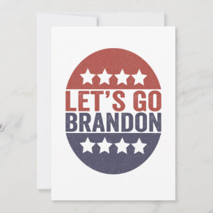 Lasst uns Brandon Funny Patriotic American Flag ge Dankeskarte