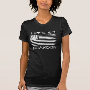 Lasst uns Brandon Funny Patriotic American Flag ge T-Shirt
