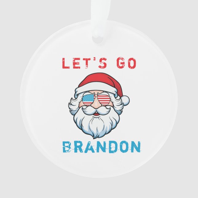 Lasst uns Brandon Konservativer Funny Ornament geh (Vorderseite)