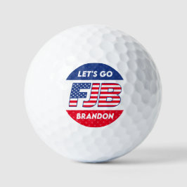 Lasst uns Brandon lustige Anti-Biden pro trump 202 Golfball