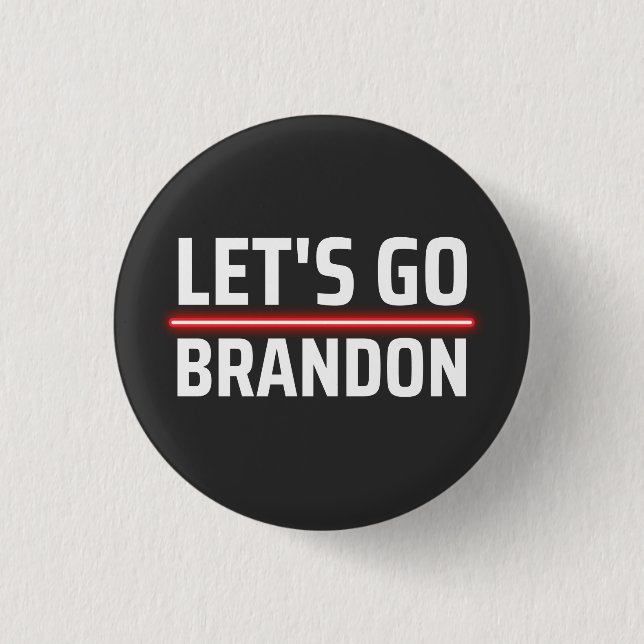 Lasst uns Brandon machen Button (Vorderseite)