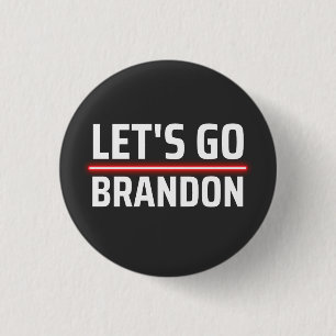 Lasst uns Brandon machen Button