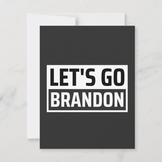 Lasst uns Brandon machen Dankeskarte (Vorderseite)