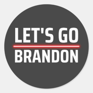 Lasst uns Brandon machen Runder Aufkleber