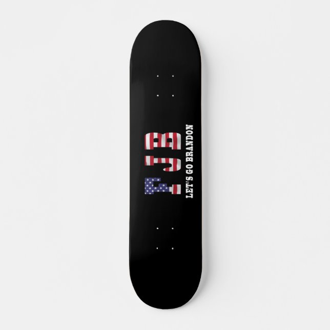 Lasst uns Brandon Skateboard gehen, 7¾ Zoll Deck (Vorne)