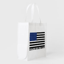 Lasst uns Brandon usa Wahl wählen blaue Flagge