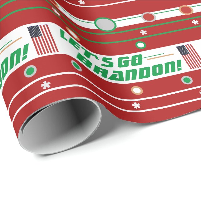 Lasst uns Brandon Wrapping Paper gehen Geschenkpapier (Rolleneckpunkt)