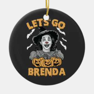 Lasst uns Brenda Spooky Halloween Kamala Harris ge Keramik Ornament