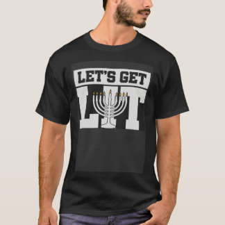 Lasst uns brennen Hanukkah-Judenparty T-Shirt