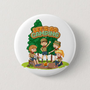 Lasst uns campen  button