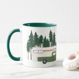 Lasst uns CAMPEN gehen! Wohnmobil LKW Camper Grün Tasse