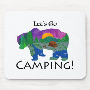 Lasst uns campen mousepad
