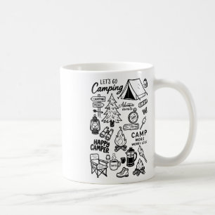 Lasst uns Camping-Naturliebhaber-Campingabenteuer Kaffeetasse
