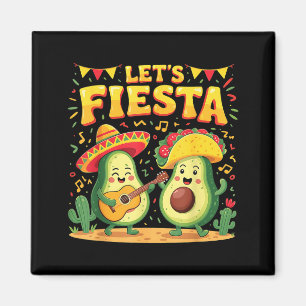 Lasst uns Cinco de Mayo feiern Frauen Männer mexik Magnet