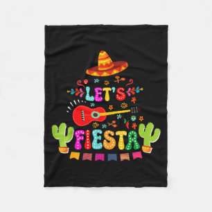 Lasst uns Cinco de Mayo feiern lustige mexikanisch Fleecedecke