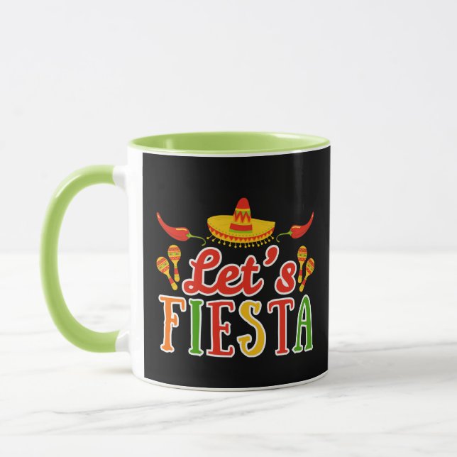 Lasst uns Cinco de Mayo feiern Tasse (Links)