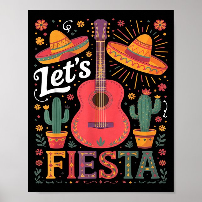 Lasst uns cinco de mayo Fiesta Squad mexikanisch m Poster (Vorne)