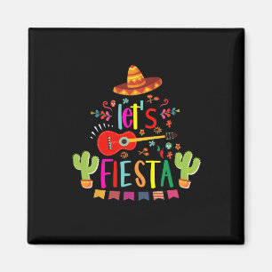 Lasst uns Cinco De Mayo Gitarre Lustig Mexikanisch Magnet