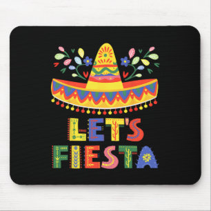 Lasst uns Cinco De Mayo Gitarre Lustig Mexikanisch Mousepad