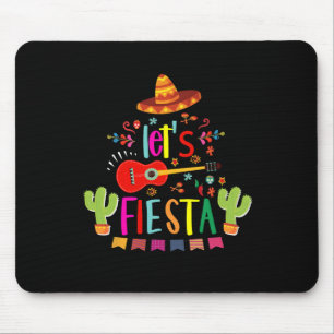 Lasst uns Cinco De Mayo Gitarre Lustige Mexikanisc Mousepad