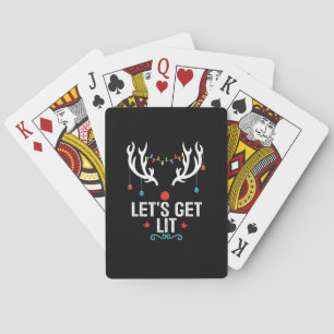 Lasst uns Coole Weihnachten sehen Spielkarten