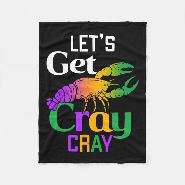 Lasst uns Cray Cray Crawfish Kostüme Jungs Männer  Fleecedecke (Vorderseite)